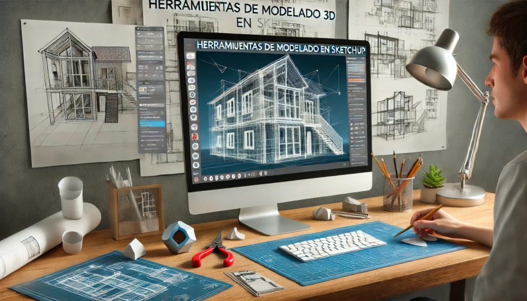 Herramientas de modelado 3D en SketchUp
